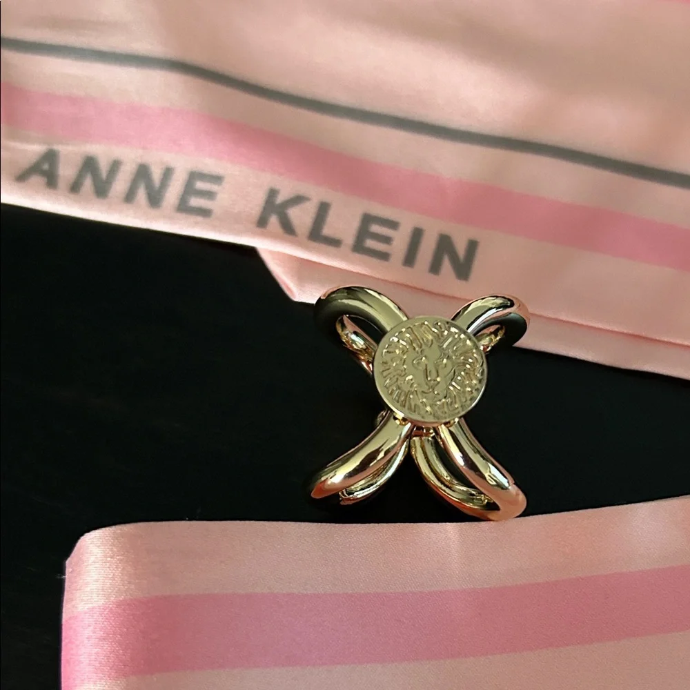 Anne Klein Pink and Gray Silk Scarf - Picture 2 of 7